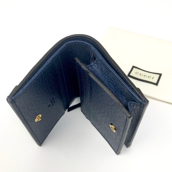 Brand New Gucci Ophidia Blue Leather Card Case W… - Picture 5 of 7